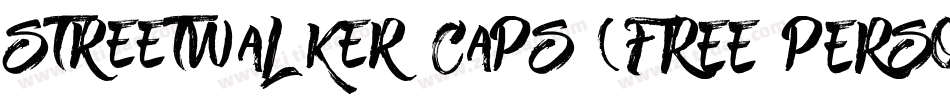 Streetwalker Caps (FREE PERSONAL USE)字体转换